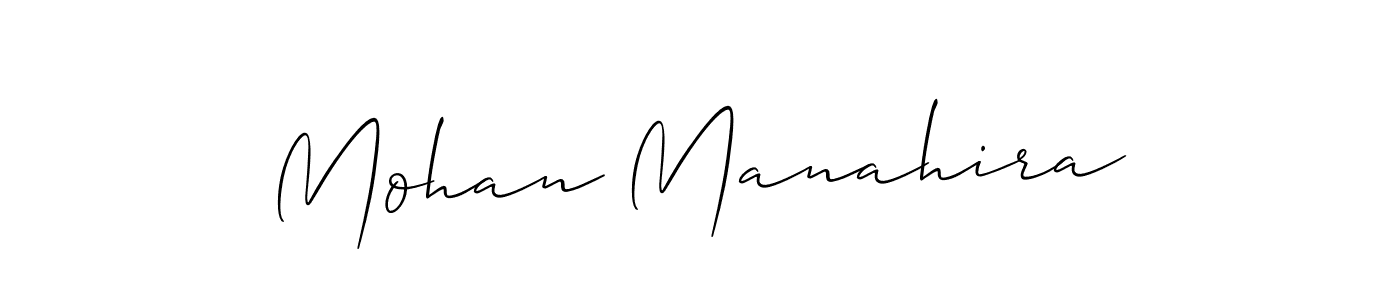 This is the best signature style for the Mohan Manahira name. Also you like these signature font (Allison_Script). Mix name signature. Mohan Manahira signature style 2 images and pictures png