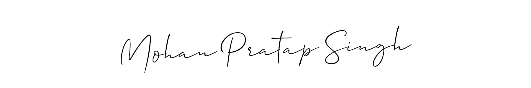 Also You can easily find your signature by using the search form. We will create Mohan Pratap Singh name handwritten signature images for you free of cost using Allison_Script sign style. Mohan Pratap Singh signature style 2 images and pictures png