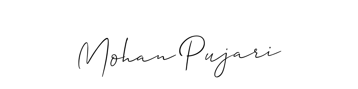 Make a short Mohan Pujari signature style. Manage your documents anywhere anytime using Allison_Script. Create and add eSignatures, submit forms, share and send files easily. Mohan Pujari signature style 2 images and pictures png