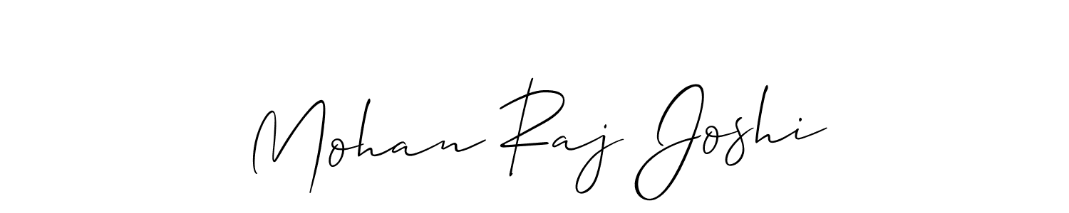 Also You can easily find your signature by using the search form. We will create Mohan Raj Joshi name handwritten signature images for you free of cost using Allison_Script sign style. Mohan Raj Joshi signature style 2 images and pictures png