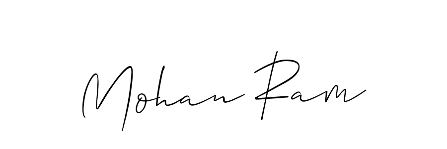 How to make Mohan Ram name signature. Use Allison_Script style for creating short signs online. This is the latest handwritten sign. Mohan Ram signature style 2 images and pictures png