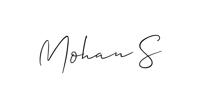 Also You can easily find your signature by using the search form. We will create Mohan S name handwritten signature images for you free of cost using Allison_Script sign style. Mohan S signature style 2 images and pictures png