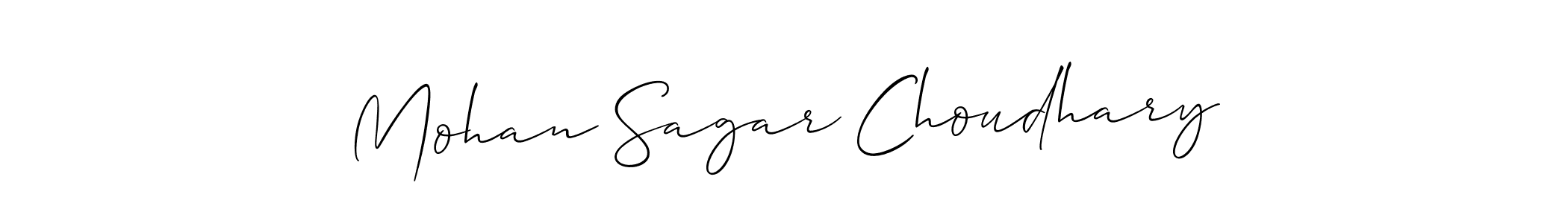 Similarly Allison_Script is the best handwritten signature design. Signature creator online .You can use it as an online autograph creator for name Mohan Sagar Choudhary. Mohan Sagar Choudhary signature style 2 images and pictures png