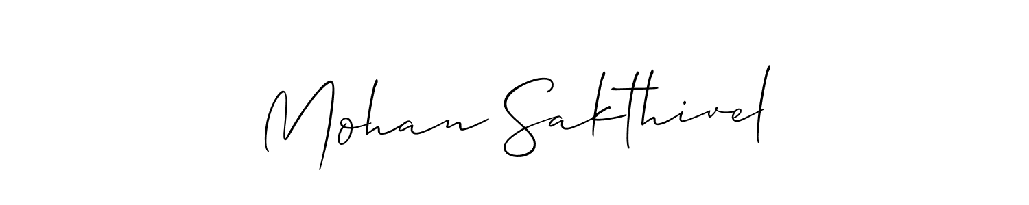 if you are searching for the best signature style for your name Mohan Sakthivel. so please give up your signature search. here we have designed multiple signature styles  using Allison_Script. Mohan Sakthivel signature style 2 images and pictures png