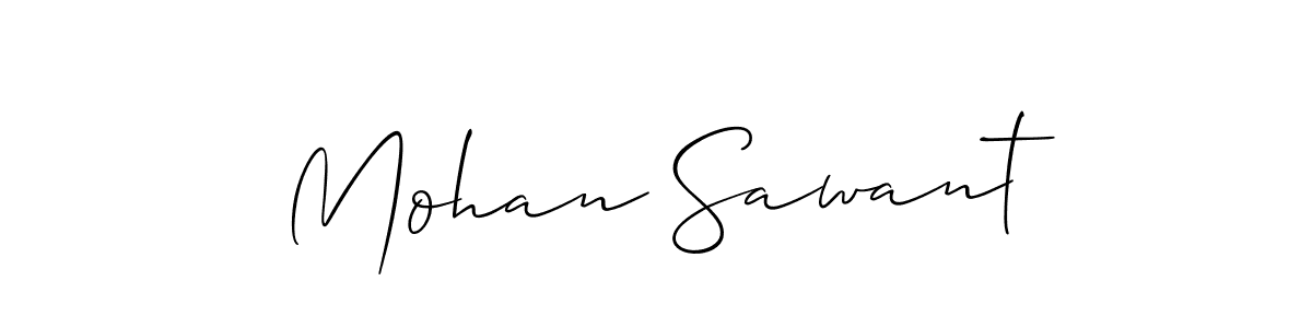 Use a signature maker to create a handwritten signature online. With this signature software, you can design (Allison_Script) your own signature for name Mohan Sawant. Mohan Sawant signature style 2 images and pictures png