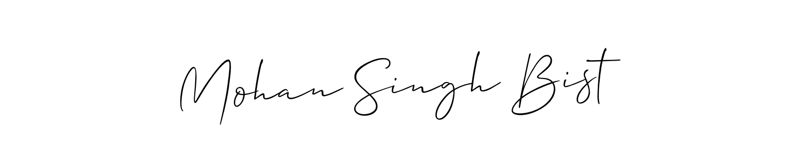 Make a beautiful signature design for name Mohan Singh Bist. Use this online signature maker to create a handwritten signature for free. Mohan Singh Bist signature style 2 images and pictures png