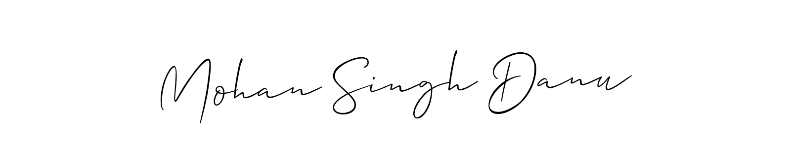 How to Draw Mohan Singh Danu signature style? Allison_Script is a latest design signature styles for name Mohan Singh Danu. Mohan Singh Danu signature style 2 images and pictures png