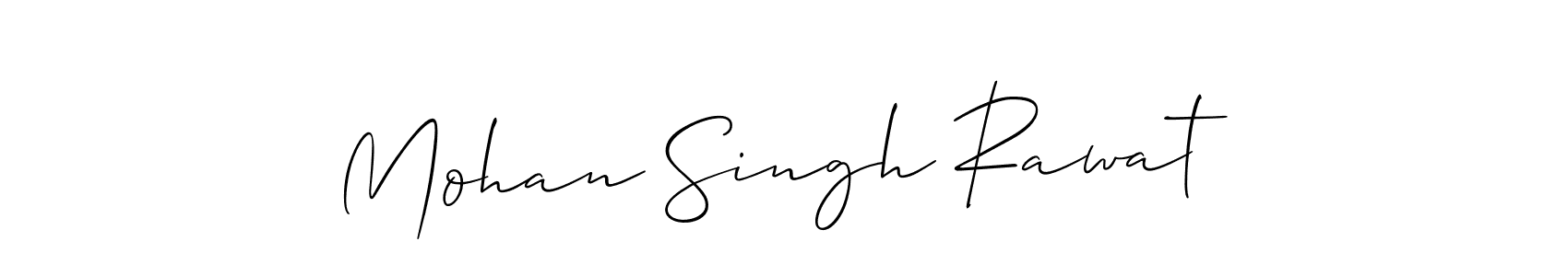 Make a beautiful signature design for name Mohan Singh Rawat. With this signature (Allison_Script) style, you can create a handwritten signature for free. Mohan Singh Rawat signature style 2 images and pictures png