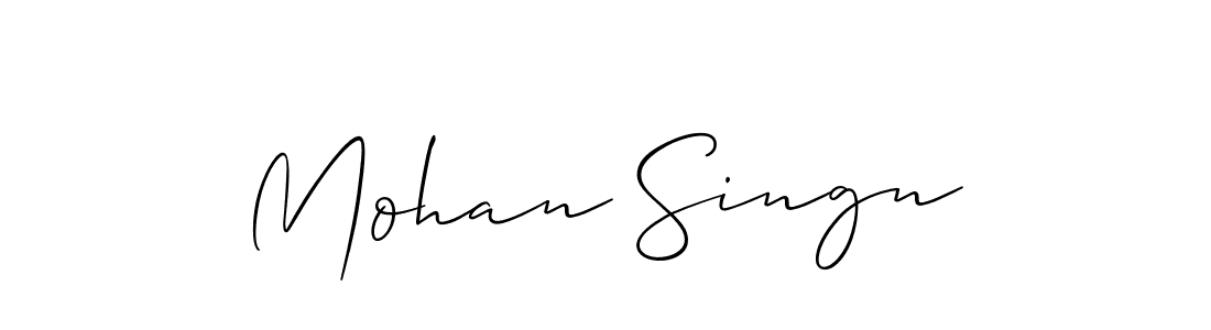 Best and Professional Signature Style for Mohan Singn. Allison_Script Best Signature Style Collection. Mohan Singn signature style 2 images and pictures png