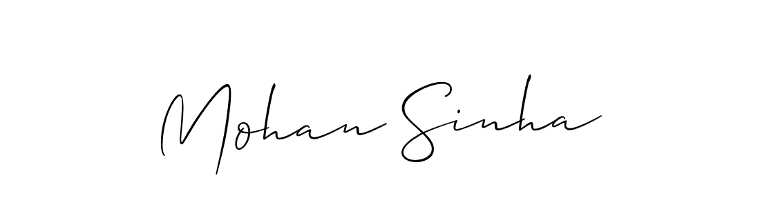 Also we have Mohan Sinha name is the best signature style. Create professional handwritten signature collection using Allison_Script autograph style. Mohan Sinha signature style 2 images and pictures png