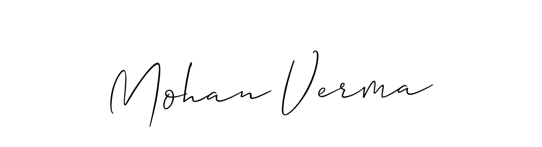 Use a signature maker to create a handwritten signature online. With this signature software, you can design (Allison_Script) your own signature for name Mohan Verma. Mohan Verma signature style 2 images and pictures png