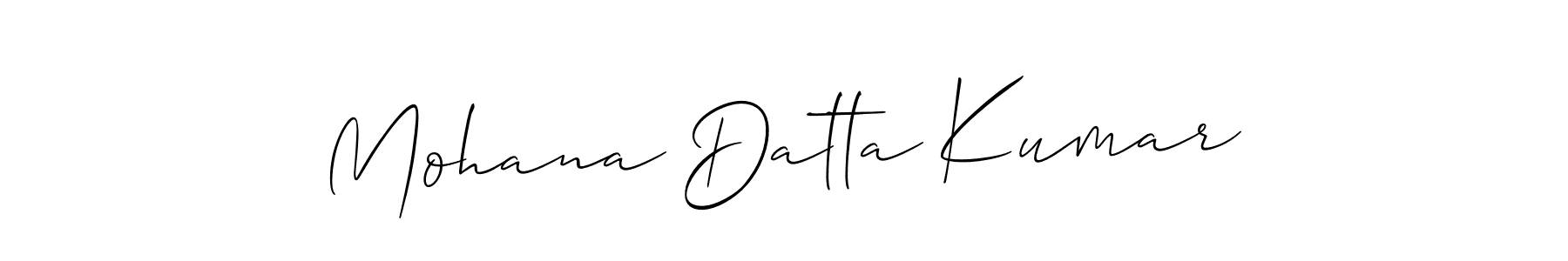 Also we have Mohana Datta Kumar name is the best signature style. Create professional handwritten signature collection using Allison_Script autograph style. Mohana Datta Kumar signature style 2 images and pictures png