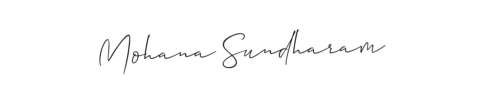 if you are searching for the best signature style for your name Mohana Sundharam. so please give up your signature search. here we have designed multiple signature styles  using Allison_Script. Mohana Sundharam signature style 2 images and pictures png