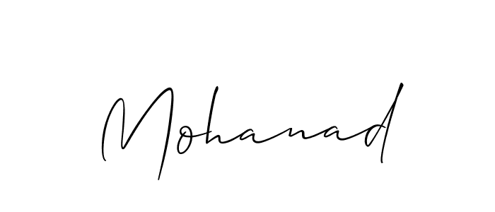 Also we have Mohanad name is the best signature style. Create professional handwritten signature collection using Allison_Script autograph style. Mohanad signature style 2 images and pictures png
