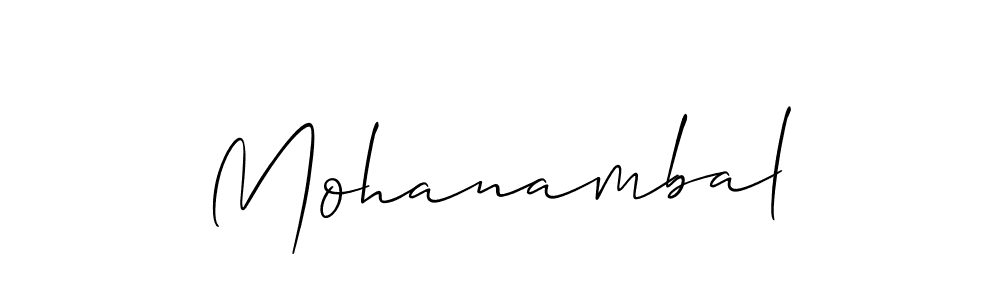 Similarly Allison_Script is the best handwritten signature design. Signature creator online .You can use it as an online autograph creator for name Mohanambal. Mohanambal signature style 2 images and pictures png
