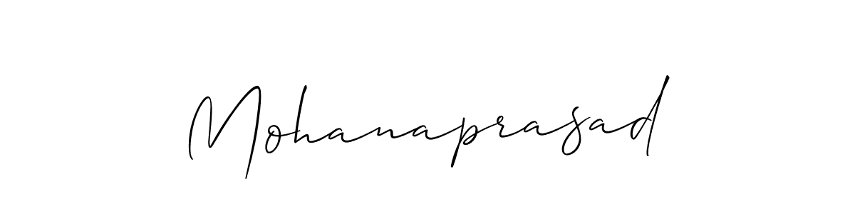 Also we have Mohanaprasad name is the best signature style. Create professional handwritten signature collection using Allison_Script autograph style. Mohanaprasad signature style 2 images and pictures png