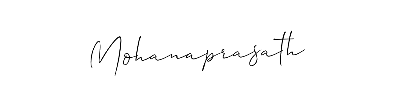 How to Draw Mohanaprasath signature style? Allison_Script is a latest design signature styles for name Mohanaprasath. Mohanaprasath signature style 2 images and pictures png