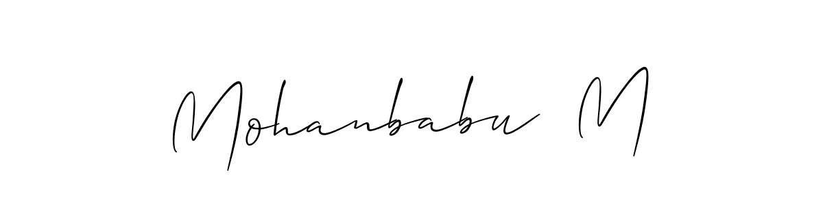 Make a beautiful signature design for name Mohanbabu  M. Use this online signature maker to create a handwritten signature for free. Mohanbabu  M signature style 2 images and pictures png