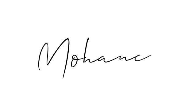 Best and Professional Signature Style for Mohanc. Allison_Script Best Signature Style Collection. Mohanc signature style 2 images and pictures png