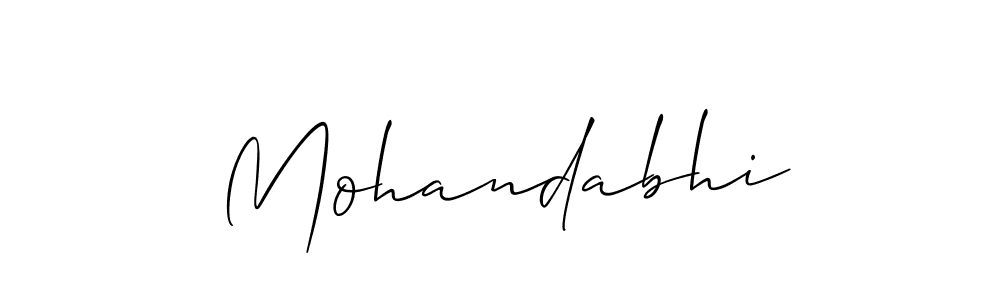 Once you've used our free online signature maker to create your best signature Allison_Script style, it's time to enjoy all of the benefits that Mohandabhi name signing documents. Mohandabhi signature style 2 images and pictures png