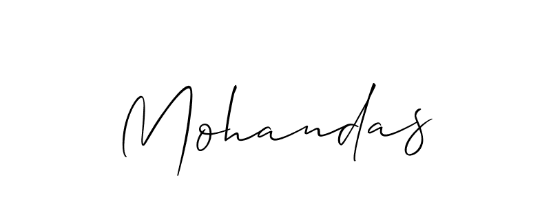 Also we have Mohandas name is the best signature style. Create professional handwritten signature collection using Allison_Script autograph style. Mohandas signature style 2 images and pictures png