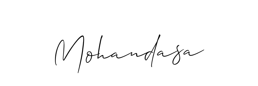 Make a short Mohandasa signature style. Manage your documents anywhere anytime using Allison_Script. Create and add eSignatures, submit forms, share and send files easily. Mohandasa signature style 2 images and pictures png