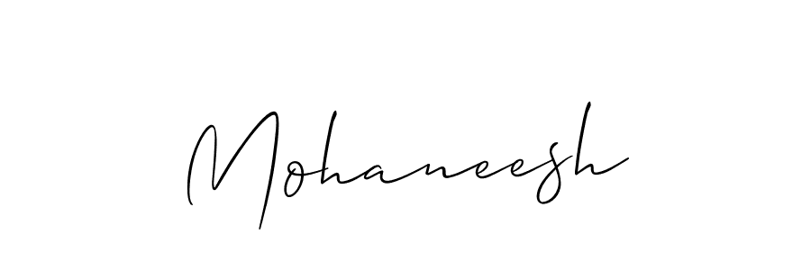 How to make Mohaneesh signature? Allison_Script is a professional autograph style. Create handwritten signature for Mohaneesh name. Mohaneesh signature style 2 images and pictures png