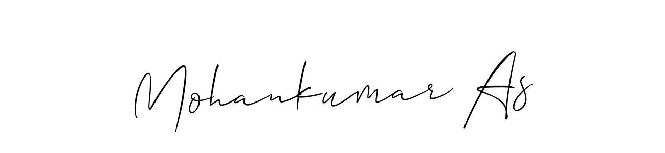 How to make Mohankumar As signature? Allison_Script is a professional autograph style. Create handwritten signature for Mohankumar As name. Mohankumar As signature style 2 images and pictures png