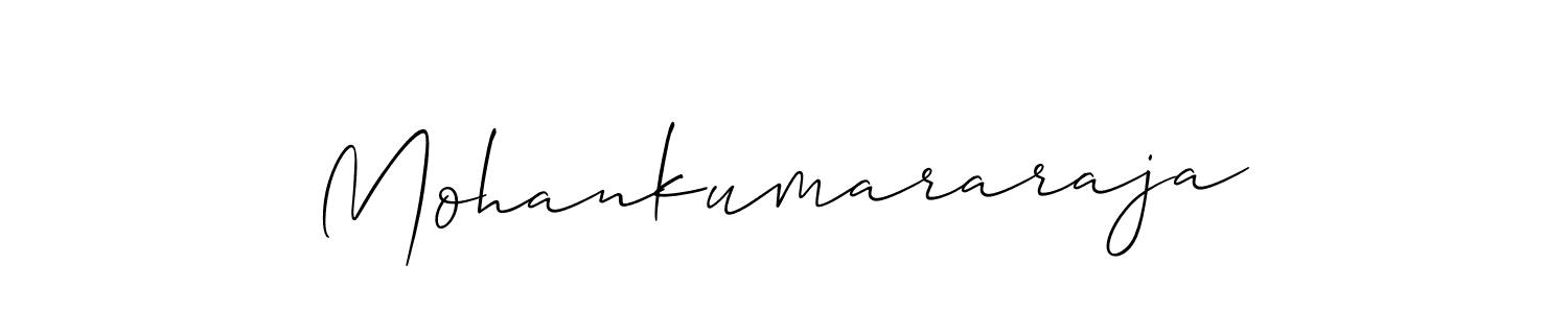 How to make Mohankumararaja name signature. Use Allison_Script style for creating short signs online. This is the latest handwritten sign. Mohankumararaja signature style 2 images and pictures png
