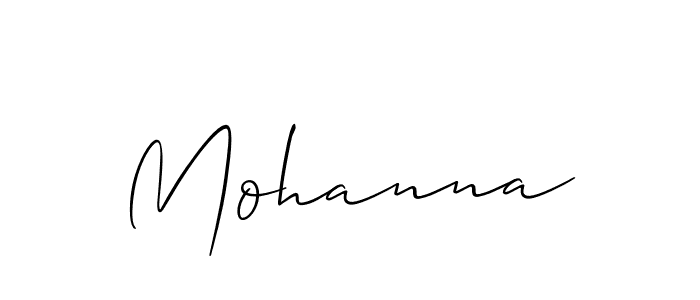 The best way (Allison_Script) to make a short signature is to pick only two or three words in your name. The name Mohanna include a total of six letters. For converting this name. Mohanna signature style 2 images and pictures png