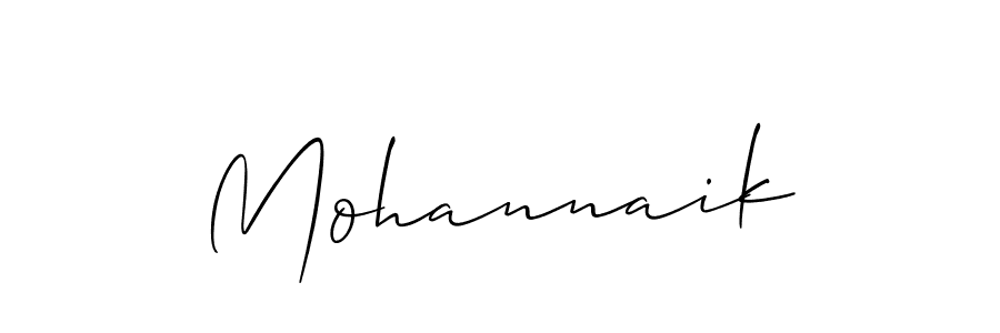 Design your own signature with our free online signature maker. With this signature software, you can create a handwritten (Allison_Script) signature for name Mohannaik. Mohannaik signature style 2 images and pictures png