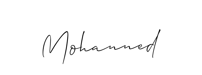 You should practise on your own different ways (Allison_Script) to write your name (Mohanned) in signature. don't let someone else do it for you. Mohanned signature style 2 images and pictures png