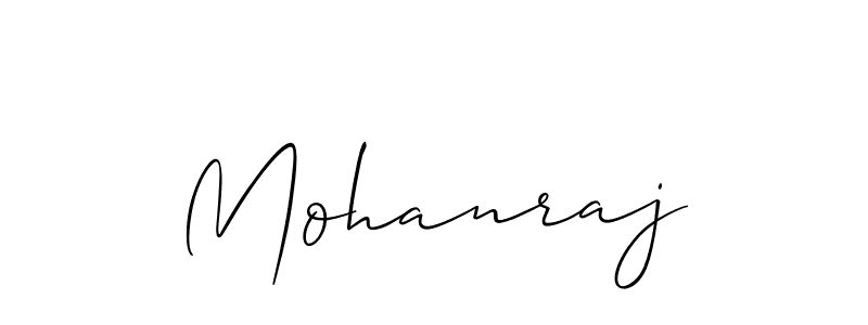 How to make Mohanraj signature? Allison_Script is a professional autograph style. Create handwritten signature for Mohanraj name. Mohanraj signature style 2 images and pictures png