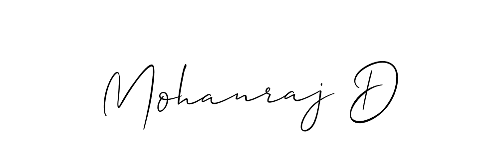 The best way (Allison_Script) to make a short signature is to pick only two or three words in your name. The name Mohanraj D include a total of six letters. For converting this name. Mohanraj D signature style 2 images and pictures png