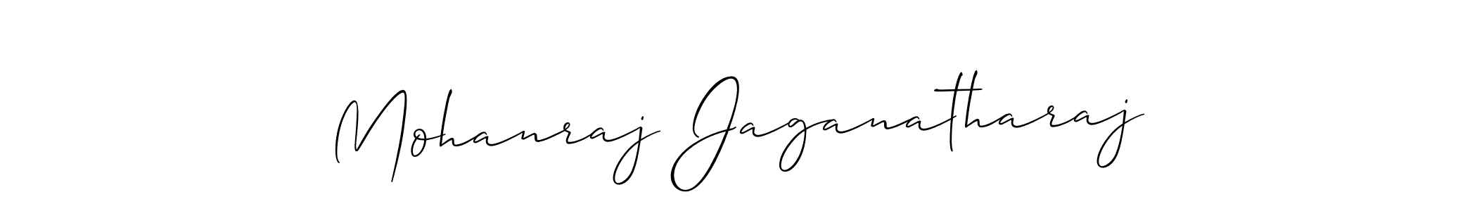 Design your own signature with our free online signature maker. With this signature software, you can create a handwritten (Allison_Script) signature for name Mohanraj Jaganatharaj. Mohanraj Jaganatharaj signature style 2 images and pictures png