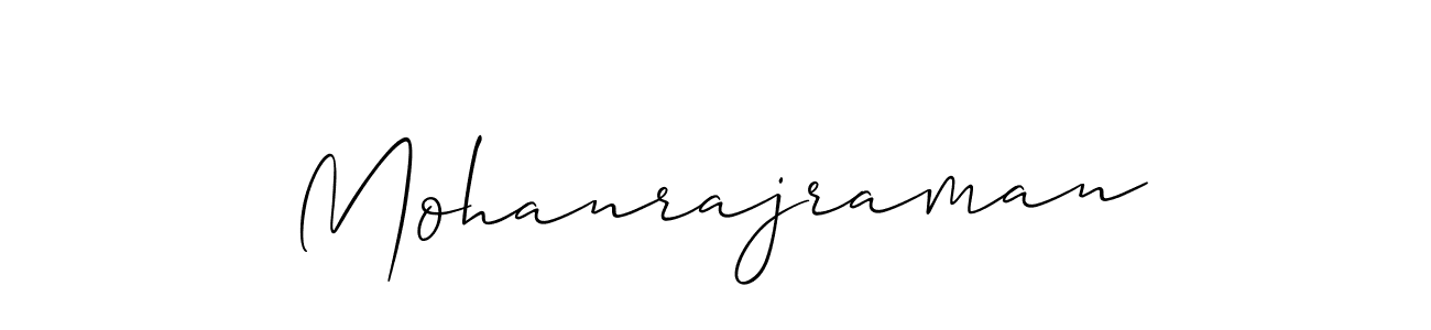 It looks lik you need a new signature style for name Mohanrajraman. Design unique handwritten (Allison_Script) signature with our free signature maker in just a few clicks. Mohanrajraman signature style 2 images and pictures png