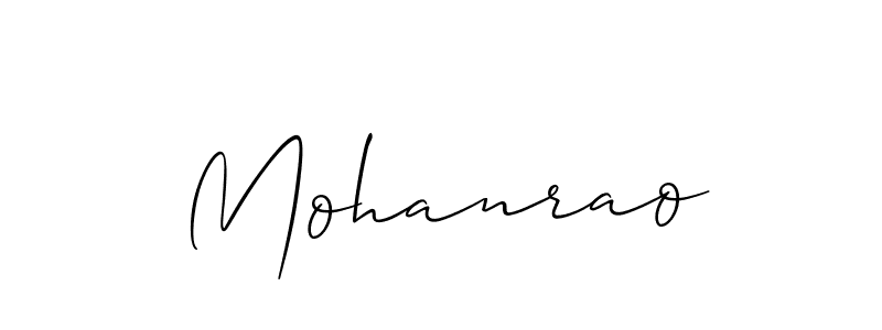 How to Draw Mohanrao signature style? Allison_Script is a latest design signature styles for name Mohanrao. Mohanrao signature style 2 images and pictures png