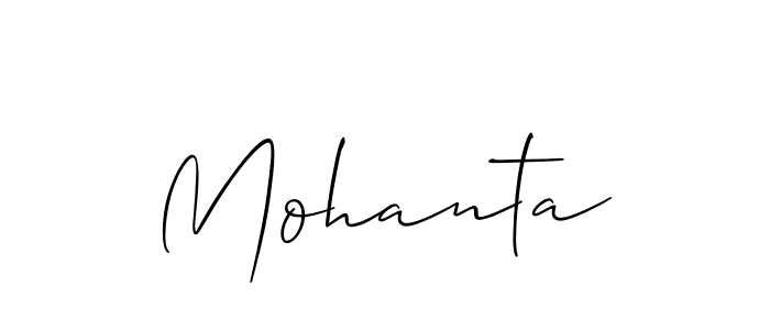 Make a beautiful signature design for name Mohanta. Use this online signature maker to create a handwritten signature for free. Mohanta signature style 2 images and pictures png