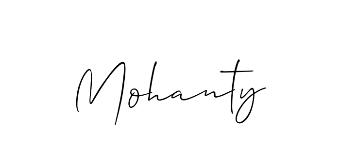 Create a beautiful signature design for name Mohanty. With this signature (Allison_Script) fonts, you can make a handwritten signature for free. Mohanty signature style 2 images and pictures png