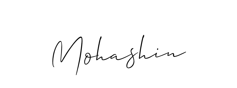 Mohashin stylish signature style. Best Handwritten Sign (Allison_Script) for my name. Handwritten Signature Collection Ideas for my name Mohashin. Mohashin signature style 2 images and pictures png