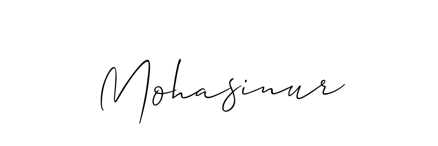 Also we have Mohasinur name is the best signature style. Create professional handwritten signature collection using Allison_Script autograph style. Mohasinur signature style 2 images and pictures png
