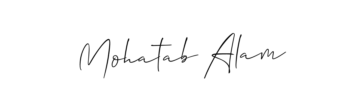 Mohatab Alam stylish signature style. Best Handwritten Sign (Allison_Script) for my name. Handwritten Signature Collection Ideas for my name Mohatab Alam. Mohatab Alam signature style 2 images and pictures png