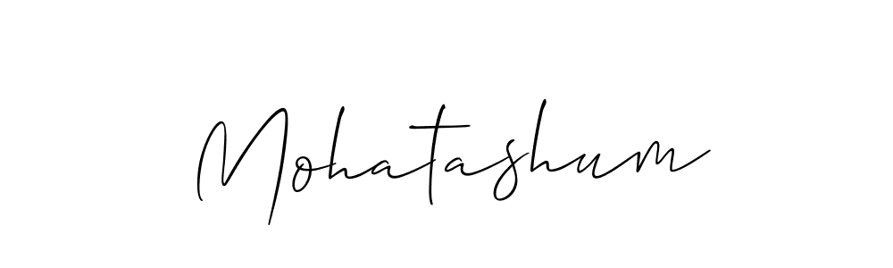 Mohatashum stylish signature style. Best Handwritten Sign (Allison_Script) for my name. Handwritten Signature Collection Ideas for my name Mohatashum. Mohatashum signature style 2 images and pictures png