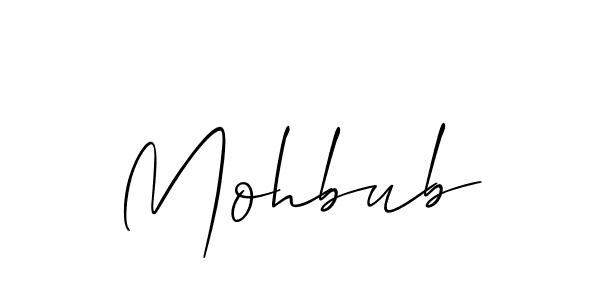Make a short Mohbub signature style. Manage your documents anywhere anytime using Allison_Script. Create and add eSignatures, submit forms, share and send files easily. Mohbub signature style 2 images and pictures png