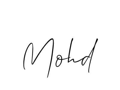 How to make Mohd signature? Allison_Script is a professional autograph style. Create handwritten signature for Mohd name. Mohd signature style 2 images and pictures png