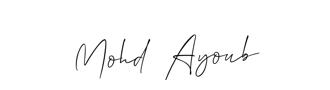 It looks lik you need a new signature style for name Mohd  Ayoub. Design unique handwritten (Allison_Script) signature with our free signature maker in just a few clicks. Mohd  Ayoub signature style 2 images and pictures png