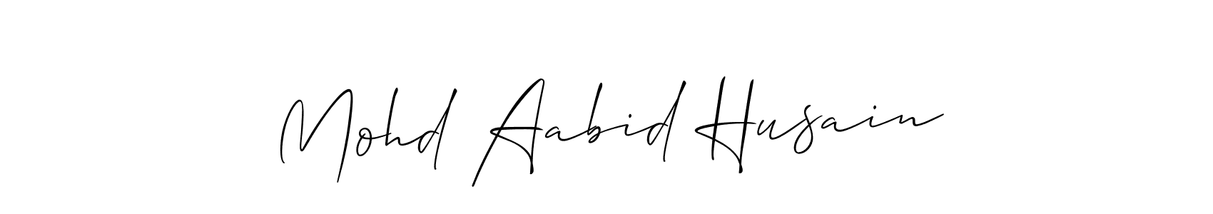 Once you've used our free online signature maker to create your best signature Allison_Script style, it's time to enjoy all of the benefits that Mohd Aabid Husain name signing documents. Mohd Aabid Husain signature style 2 images and pictures png