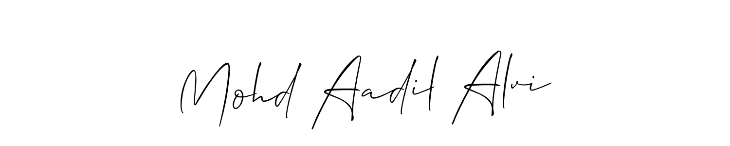 Mohd Aadil Alvi stylish signature style. Best Handwritten Sign (Allison_Script) for my name. Handwritten Signature Collection Ideas for my name Mohd Aadil Alvi. Mohd Aadil Alvi signature style 2 images and pictures png