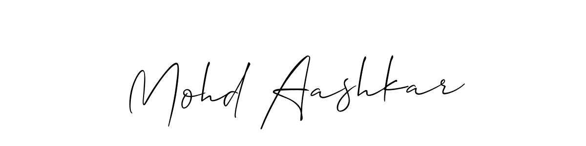 Also You can easily find your signature by using the search form. We will create Mohd Aashkar name handwritten signature images for you free of cost using Allison_Script sign style. Mohd Aashkar signature style 2 images and pictures png