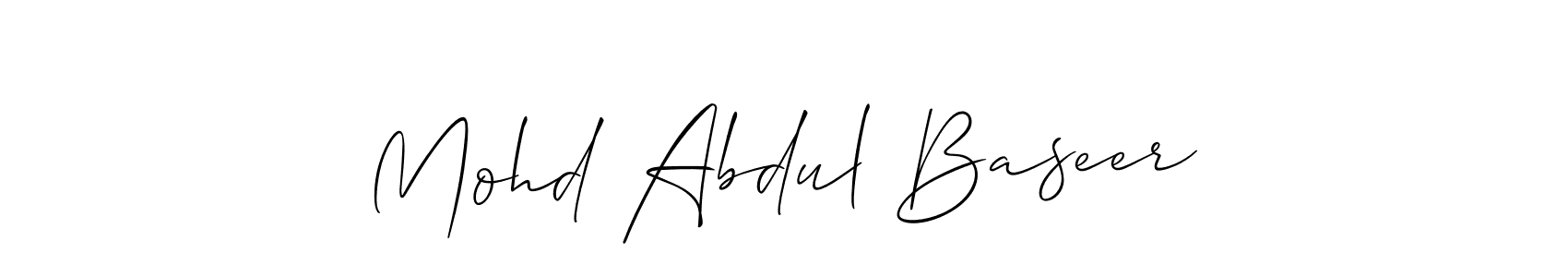 This is the best signature style for the Mohd Abdul Baseer name. Also you like these signature font (Allison_Script). Mix name signature. Mohd Abdul Baseer signature style 2 images and pictures png